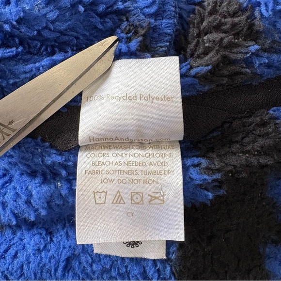 Hanna Andersson Kids Lightning Bolt Fleece Hoodie Blue Cozy Kidcore - Picture 5 of 6